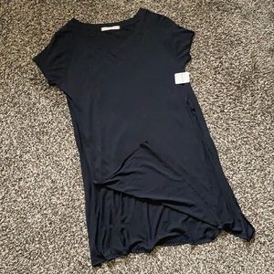 Free People WTF V-neck long tee with side slits XS